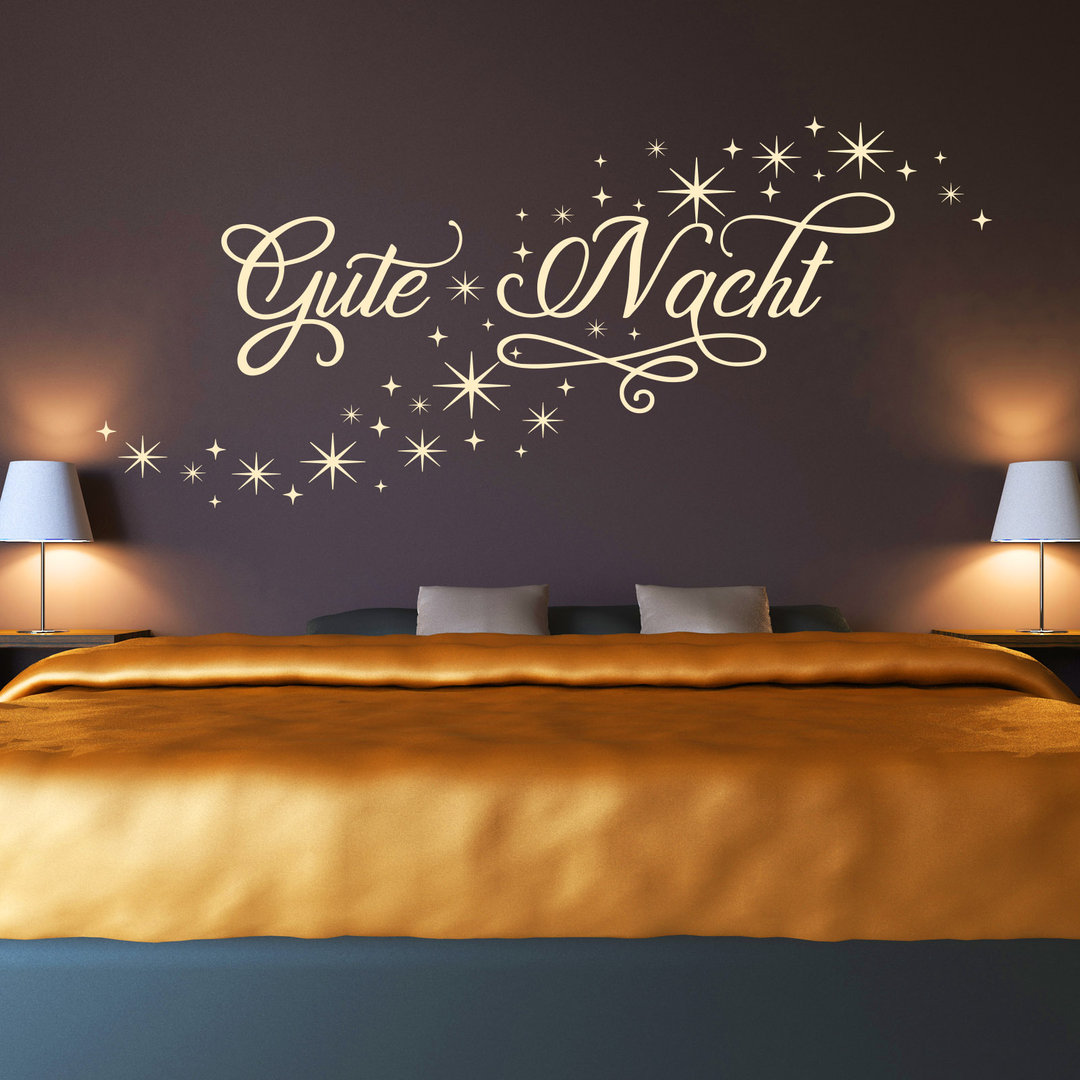 Wandtattoo "Gute Nacht" mit Sternenhimmel | Sweet Dreams ...