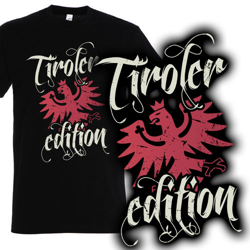 Tiroler Edition T-Shirt mit Adler, für Herren