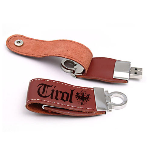 Edler Leder USB-Stick mit Tirol Gravur