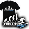 T-Shirt Evolution Skifahren