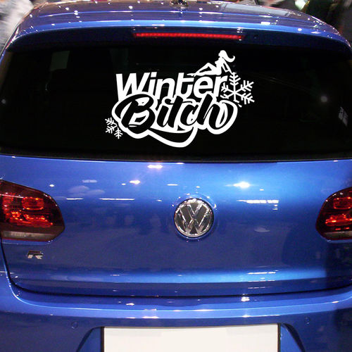 Autoaufkleber Winter Bitch