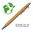 Kugelschreiber mit persönlicher Gravur Bambus Holz Kuli